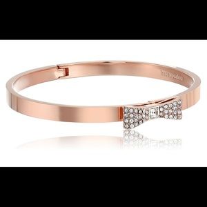 "Ready Set Bow Pave Bangle Bracelet